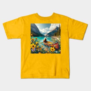 Lake Louise Bear Tours . Kids T-Shirt